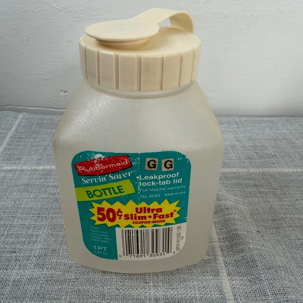 Vintage Rubbermaid Bottom Servin Saver 1 Pint New Leak Proof NEW NOS